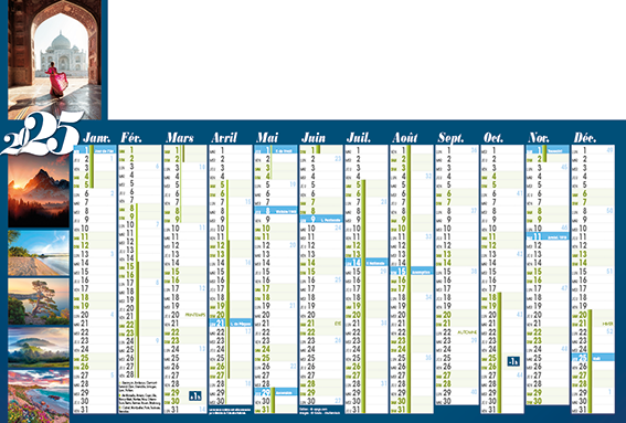 Calendriers bancaires Balade