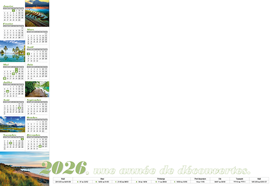 Calendriers sous-mains Sous-main LSM07