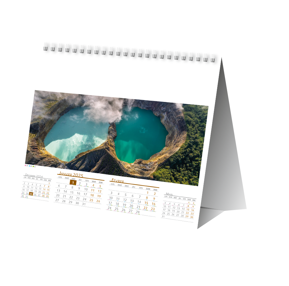 Calendriers chevalets La Terre vue d en Haut