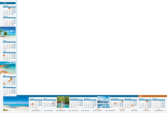 Calendriers sous-mains Sous-main LSM01
